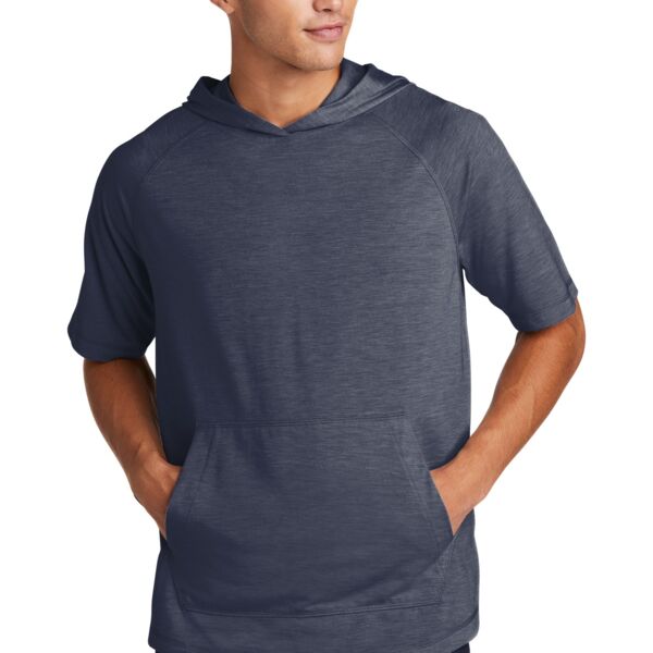 ® PosiCharge ® Tri Blend Wicking Short Sleeve Hoodie Thumbnail