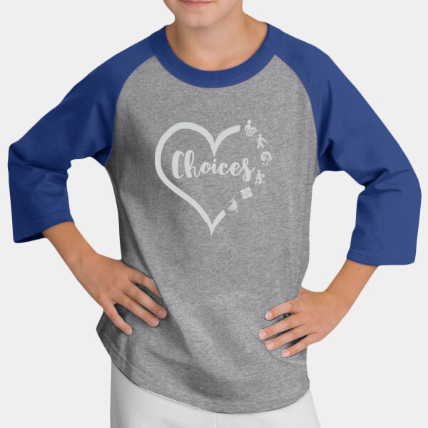 Youth Choices Baseball Tee Thumbnail