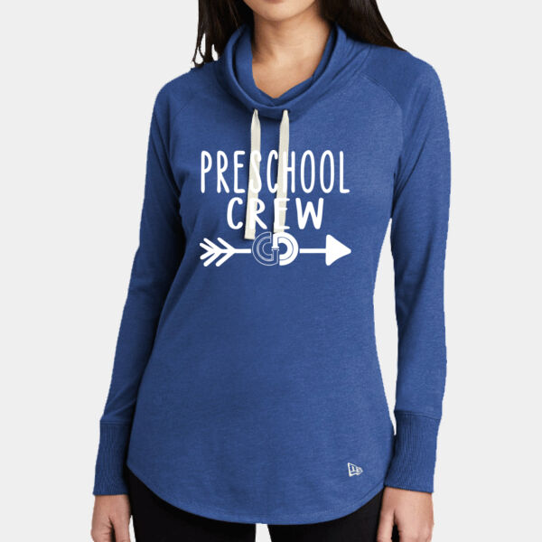 Ladies Preschool Crew Cowl Neck Pullover Thumbnail